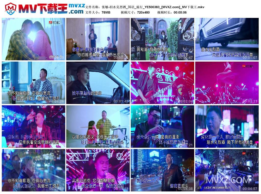 张敏-泪水兑烈酒_国语_流行_YE500383